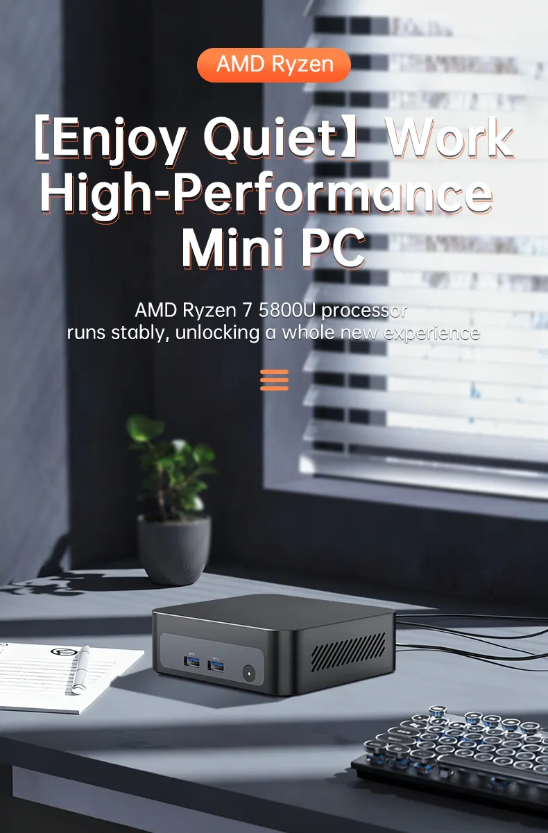 SZBOX Metal AI Mini PC AMD Ryzen AI 9 HX 470 HX 370 USB4 OCuLink Dual 2.5G LAN Dual NVMe SSD WiFi 6 BT5 Windows 11 Gaming Computer