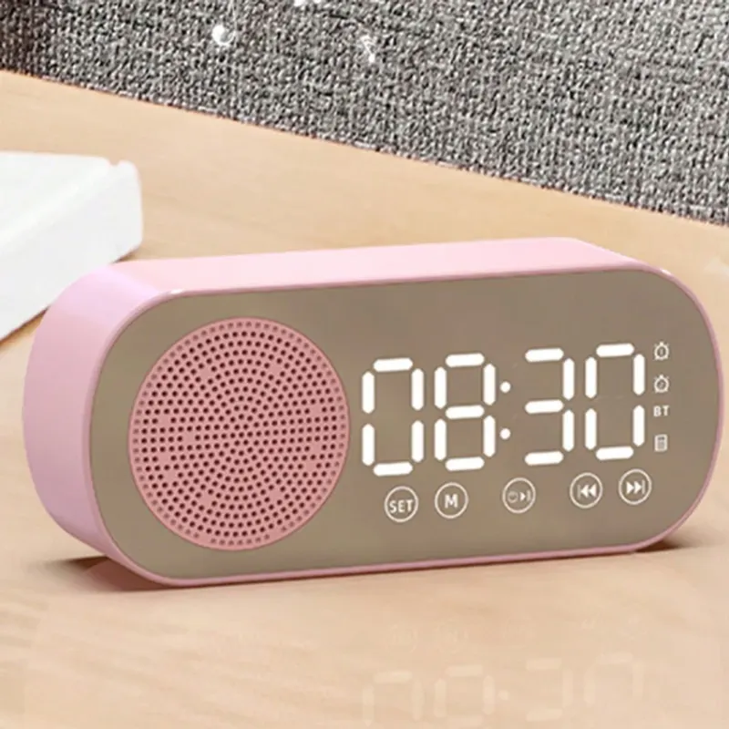 Wireless Bluetooth Speaker, Multi-functional Loud Subwoofer Clock, Mini AI Smart Alarm Clock Speaker