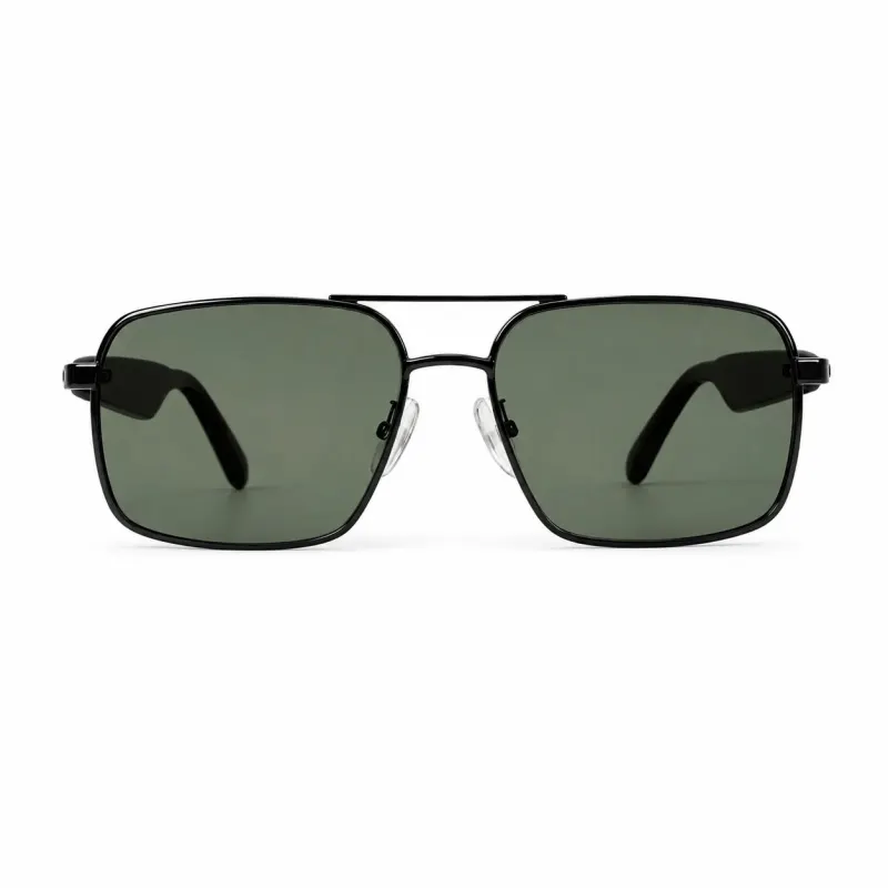 AI Smart Glasses Voice Assistant Bluetooth Music Voice Call App Compatible Wearable for Driving, Running, Sports & Travel