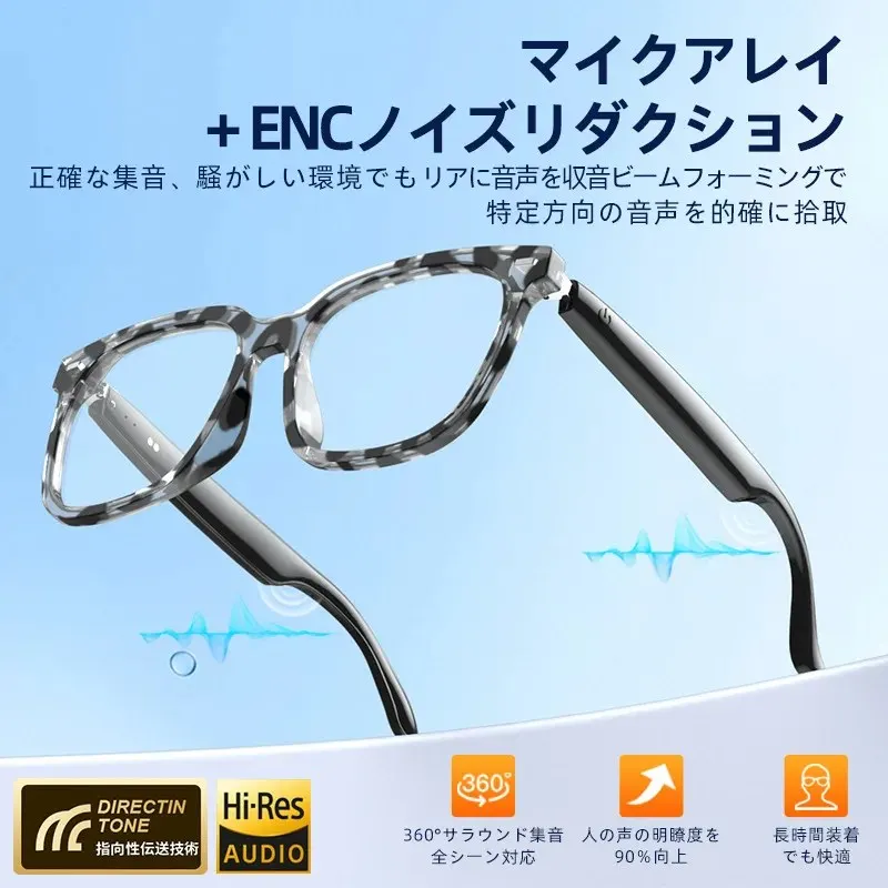 Bone Conduction New Intelligent AI Translation Recording Music Call Noise Reduction Conference Recording Bluetooth Glasses 2026