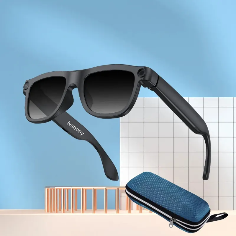 New 800W AI Smart Glasses Color-Changing Lens with Camera Photo Video Recording Bluetooth Call 1080P HD Smart Sunglasses for Men