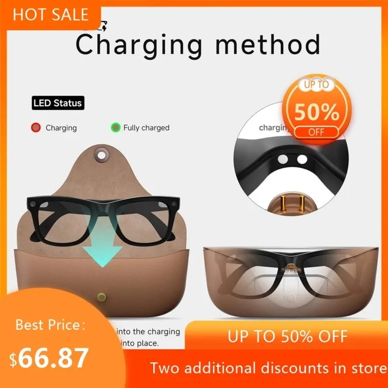 Smart AI Glasses MT5 Ultra 8MP HD Camera Video Recording Voice Call With Charging Case Intelligent AI Translation Glasses 2026