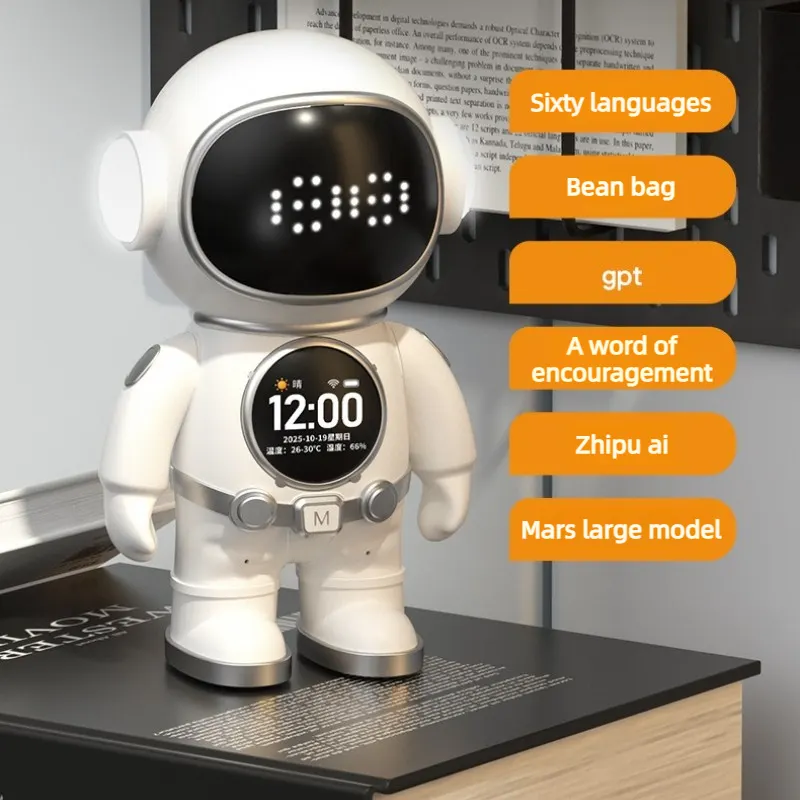 Intelligent AI Chat Robot Portable Story Astronaut Learning Interactive Educational Robot Toy WiFi Bluetooth Speaker