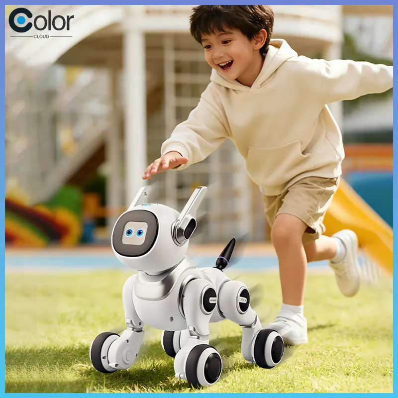 Ai Rc Robot Dog Voice Activated App Controlled Bionic Intelligent Educational Interactive Toy For Boys Kids Indoor Play