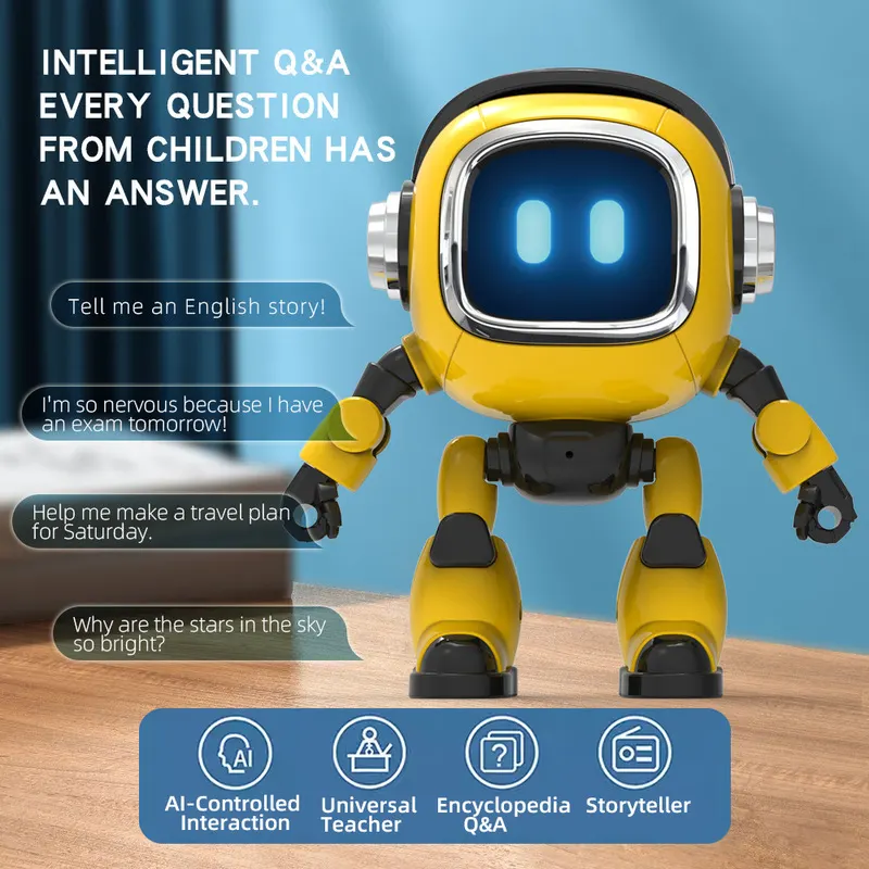 Deepseek Smart Ai Voice Rc Robot Voice Control Life Assistant Interactive Daily Life Helper Toy For Boys Kids Play Companion