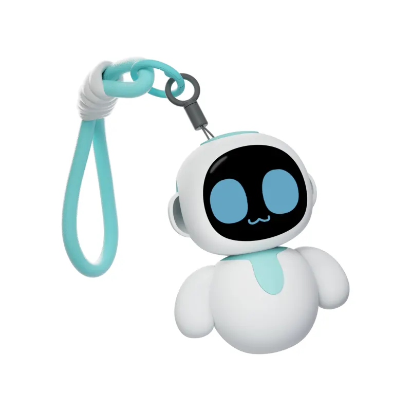 ENERGIZE LAB Eiliko Aquamarine Your Tiny AI Charm Robot That Matches Every Daily Outfit, Fun Electronic Pendant Toys, for Couples