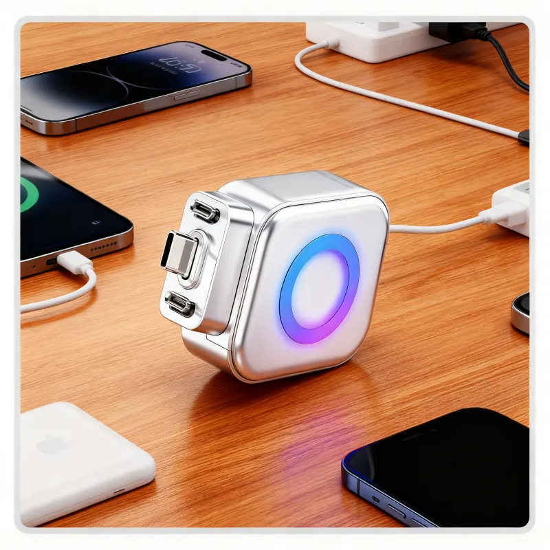 1/2 PCS Mart Auto Stop Charging Separator AI Recognition Fully Charged Automatic Cut Off Device USB Charging Safety Protector Adaptor