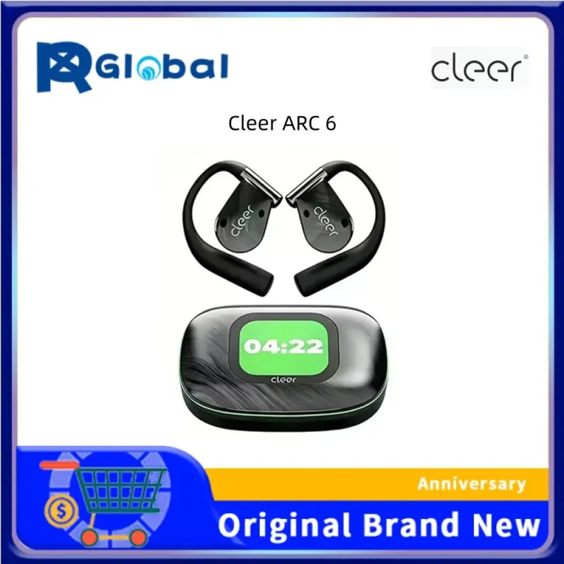 Cleer ARC 6 Open-Ear Over-Ear AI Smart Wireless Bluetooth Headphones