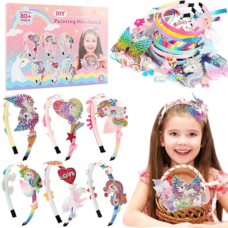 Hair Accessories for Girls-Arts and Crafts Gift DIY Headband Making Kit Gifts Headband Making Kit for Girls - Make Your Own Fash